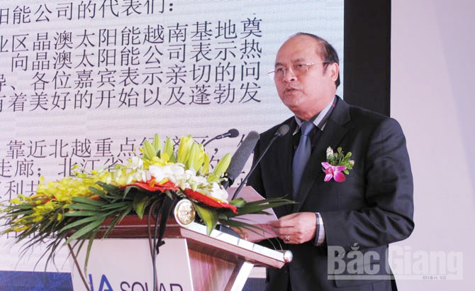 Solar energy pin factory built in Bac Giang