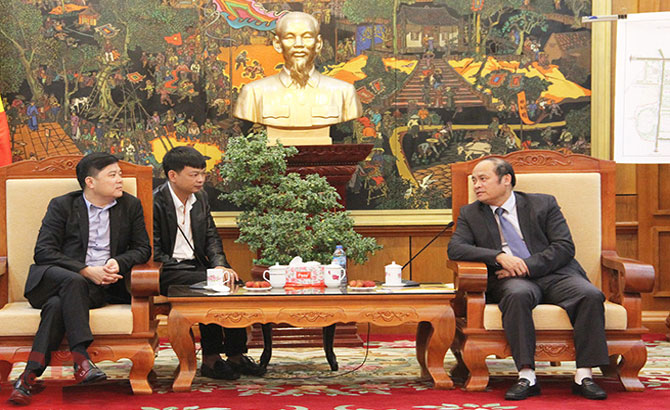 Bac Giang leader receives China’s Pengxin Group manager