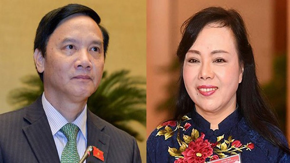 Thủ tướng trình Quốc hội phê chuẩn miễn nhiệm Bộ trưởng Bộ Y tế