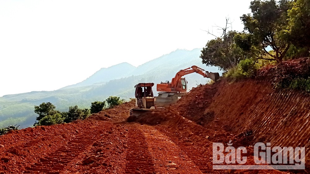 Sơn Động: Tập trung thi công các dự án trọng điểm