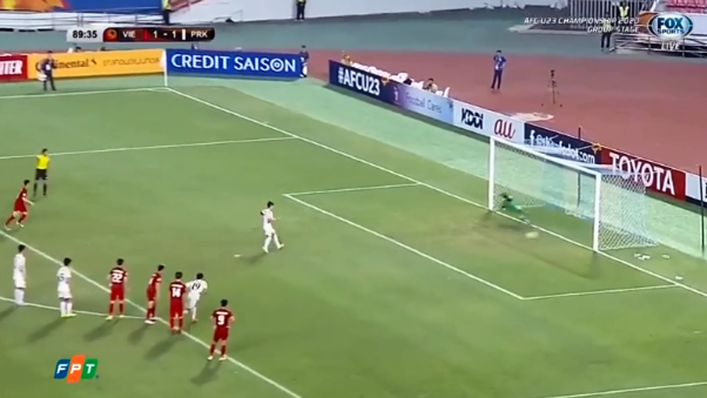 Clip: Bàn nâng tỷ số lên 2-1 cho U23 Triều Tiên