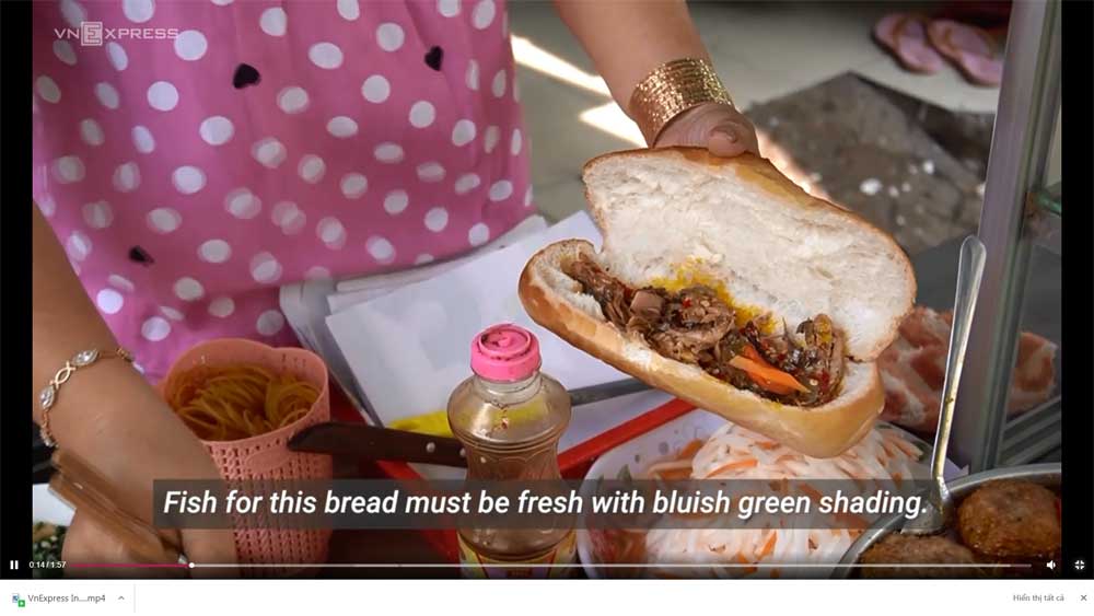 Fishy banh mi delight Saigon foodies