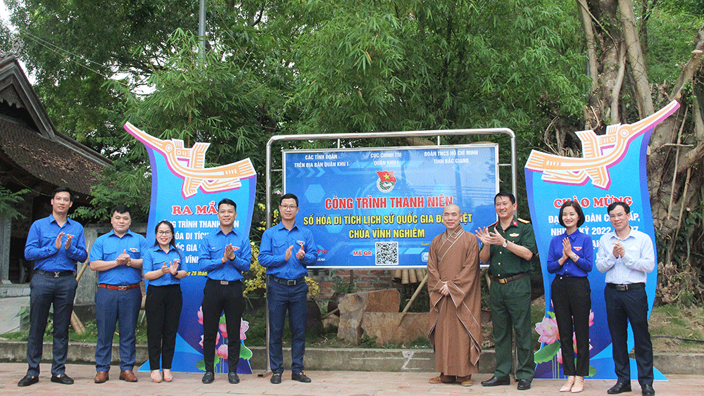 Bắc Giang: Khánh thành hai công trình thanh niên tại chùa Vĩnh Nghiêm