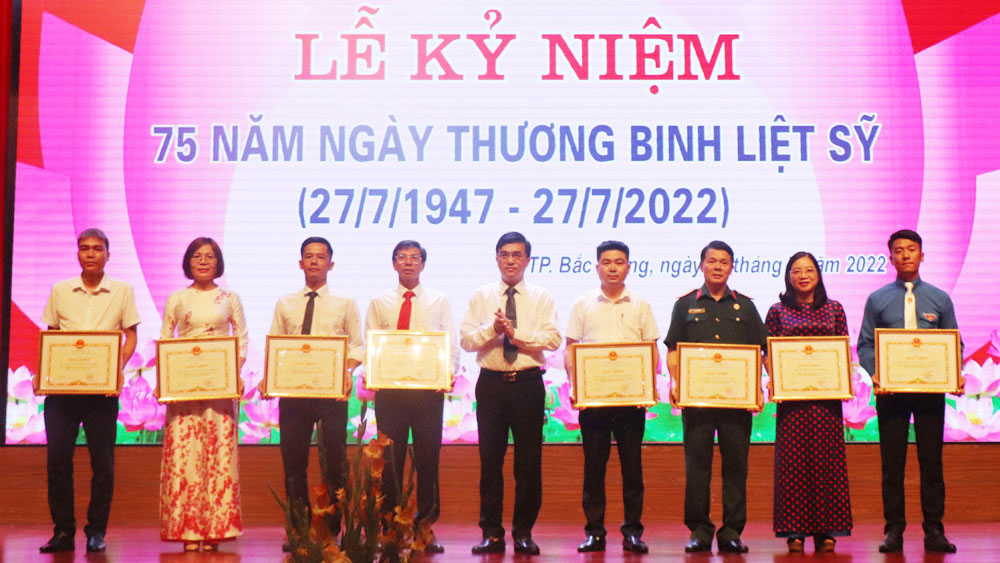 TP Bắc Giang  tổ chức lễ kỷ niệm 75 năm Ngày Thương binh - Liệt sĩ 27/7