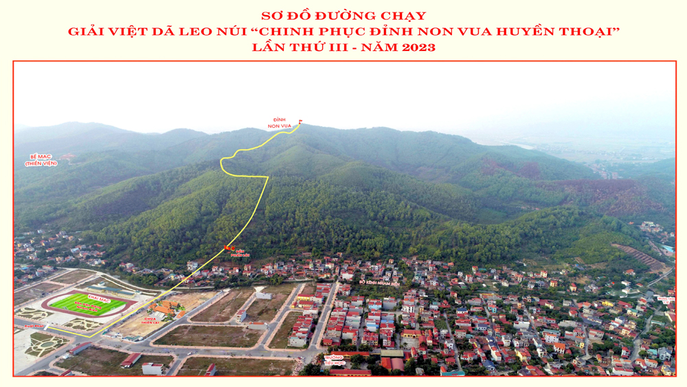 Gần 250 VĐV sẽ tham gia Giải việt dã “Chinh phục đỉnh Non Vua huyền thoại”