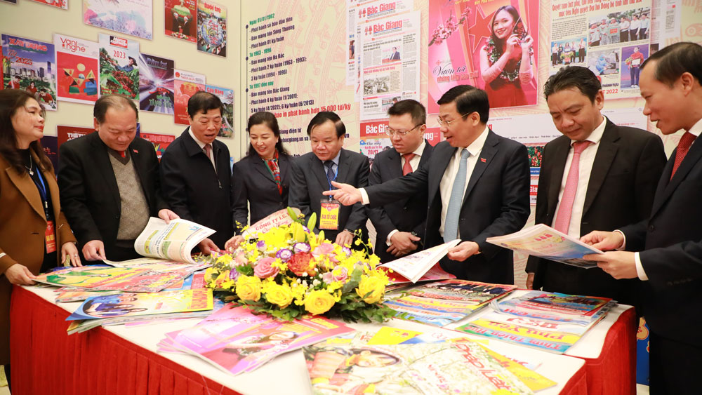 Khai mạc Hội báo Xuân Quý Mão và khai trương Báo Bắc Giang điện tử tiếng Trung Quốc