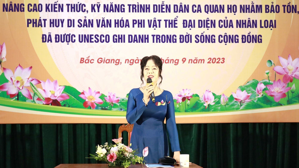 Quan ho performance skills taught to over 250 artisans and members