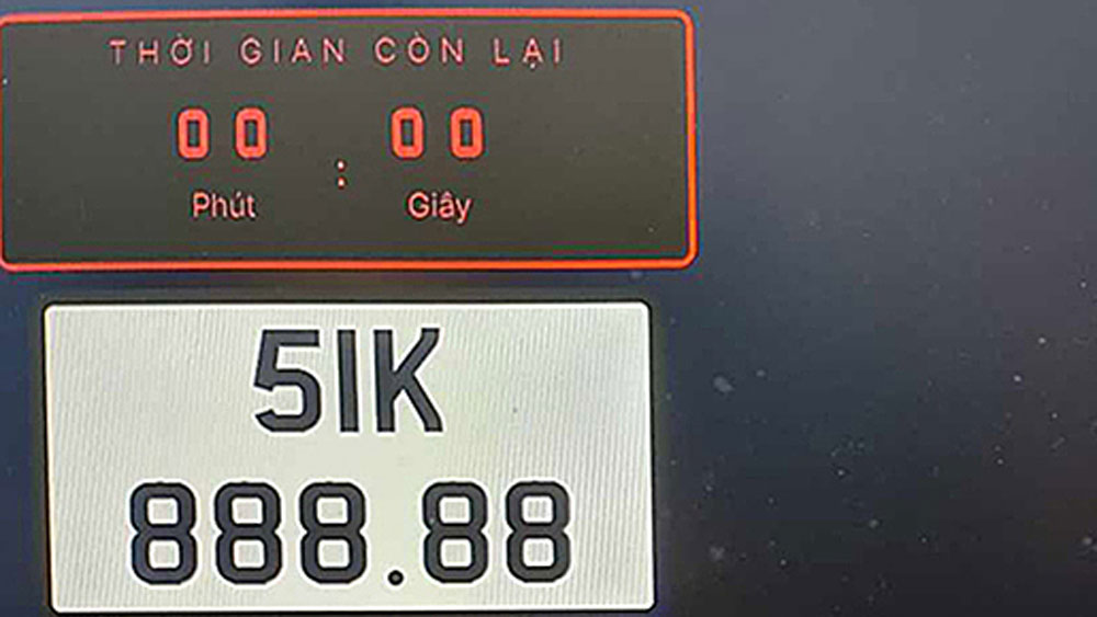 Number plate sells for over $1.3M in Vietnam's auction