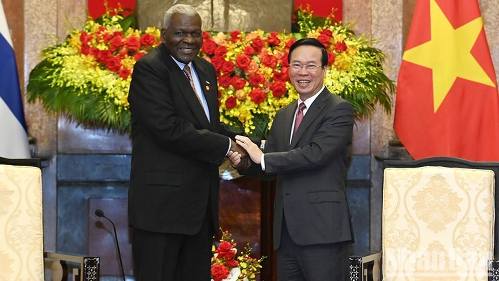 President welcomes leader of National Assembly of People's Power of Cuba