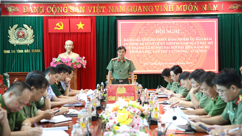 Bảo đảm an toàn tuyệt đối sự kiện kỷ niệm 60 năm Ngày Bác Hồ về thăm và chỉ đạo Đại hội Đảng bộ tỉnh Hà Bắc lần thứ I