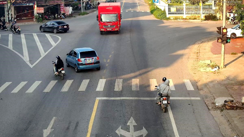 Yên Dũng: Phạt “nguội” 12 trường hợp vi phạm trật tự ATGT