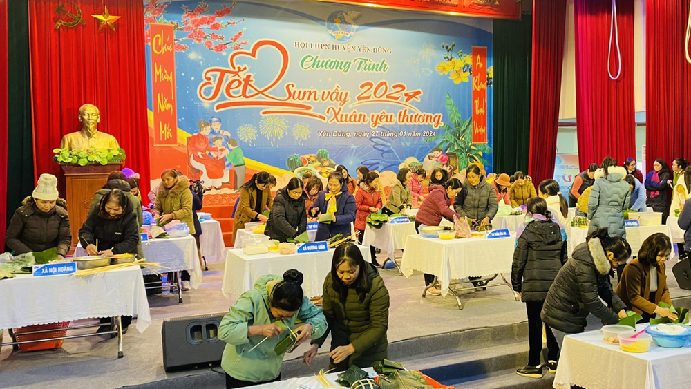 Chương trình “Tết sum vầy - Xuân yêu thương” cho phụ nữ khó khăn tại Yên Dũng