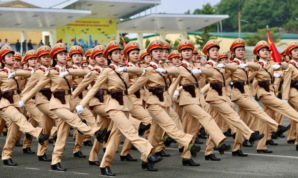 9 khối nữ quân đội, công an tham gia hợp luyện mừng ngày 30/4