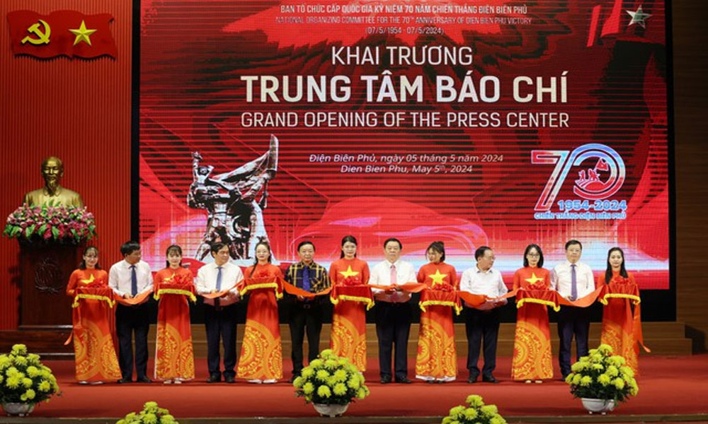 Khai trương Trung tâm Báo chí kỷ niệm 70 năm Chiến thắng Điện Biên Phủ