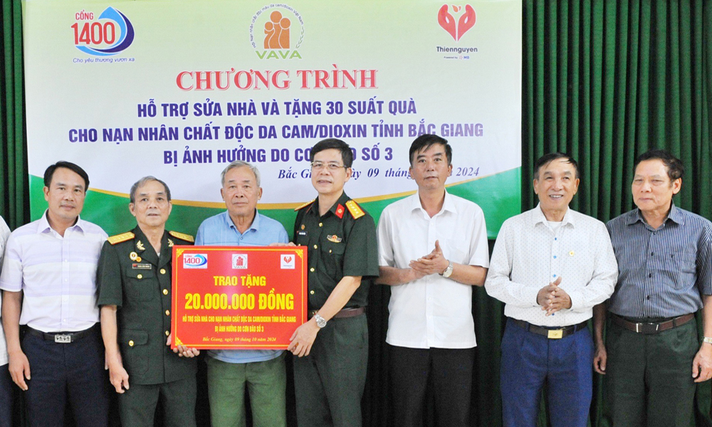 Hỗ trợ xây mới, sửa chữa 19 ngôi nhà cho nạn nhân bị nhiễm chất độc da cam/dioxin