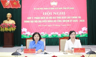 Góp ý, phản biện dự thảo Báo cáo chính trị trình Đại hội Đảng bộ tỉnh Bắc Ninh