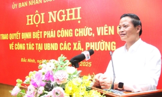 Bắc Ninh: Biệt phái 32 công chức, viên chức về công tác tại UBND các xã, phường