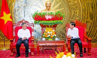 Bí thư Tỉnh ủy Nguyễn Văn Gấu tiếp lãnh đạo Tập đoàn Goertek