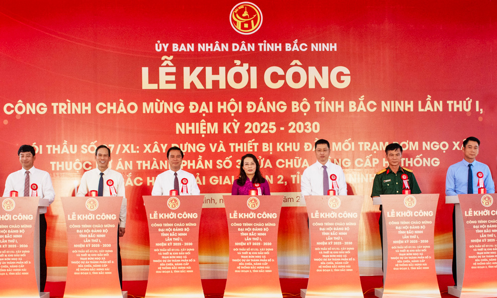  Bắc Ninh: Khởi công xây dựng Trạm bơm Ngọ Xá