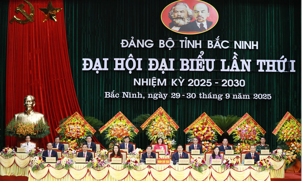  Phiên bế mạc Đại hội Đảng bộ tỉnh Bắc Ninh lần thứ I, nhiệm kỳ 2025-2030