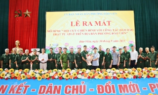 Ra mắt mô hình Hội Cựu chiến binh phường Đào Viên với công tác bảo đảm trật tự an toàn giao thông