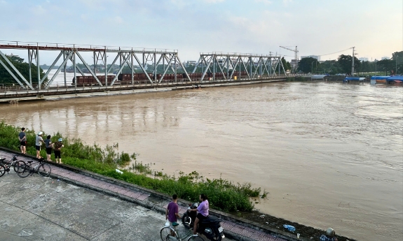 Hôm nay (9/10), lũ trên sông Cầu, sông Thương khả năng đạt đỉnh vào trưa hoặc chiều 