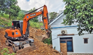 Phường Tiền Phong: Mưa lũ gây sạt lở tại núi Đền