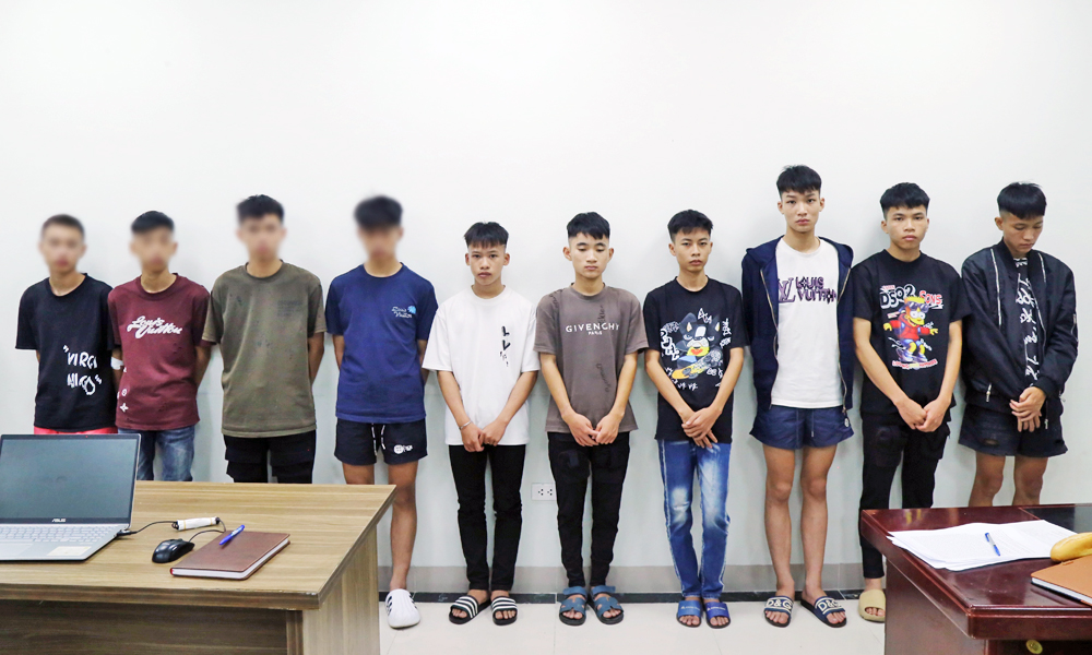  Công an tỉnh Bắc Ninh tạm giữ 20 thanh thiếu niên gây rối trật tự công cộng