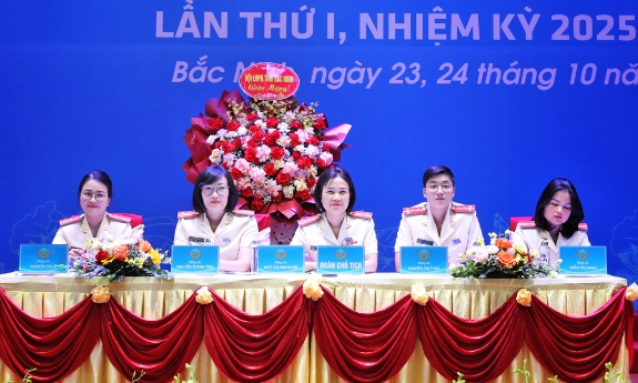 Thiếu tướng Ngô Hoài Thu dự, chỉ đạo Đại hội phụ nữ Công an tỉnh Bắc Ninh nhiệm kỳ 2025 -2030