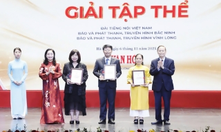 Báo và Phát thanh, Truyền hình Bắc Ninh đoạt giải cơ quan báo chí có nhiều tác phẩm chất lượng và giải B Giải báo chí toàn quốc “Vì sự nghiệp phát triển Văn hóa Việt Nam”