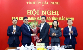 Đồng chí Trần Huy Phương được bầu giữ chức Phó Bí thư Tỉnh ủy Bắc Ninh