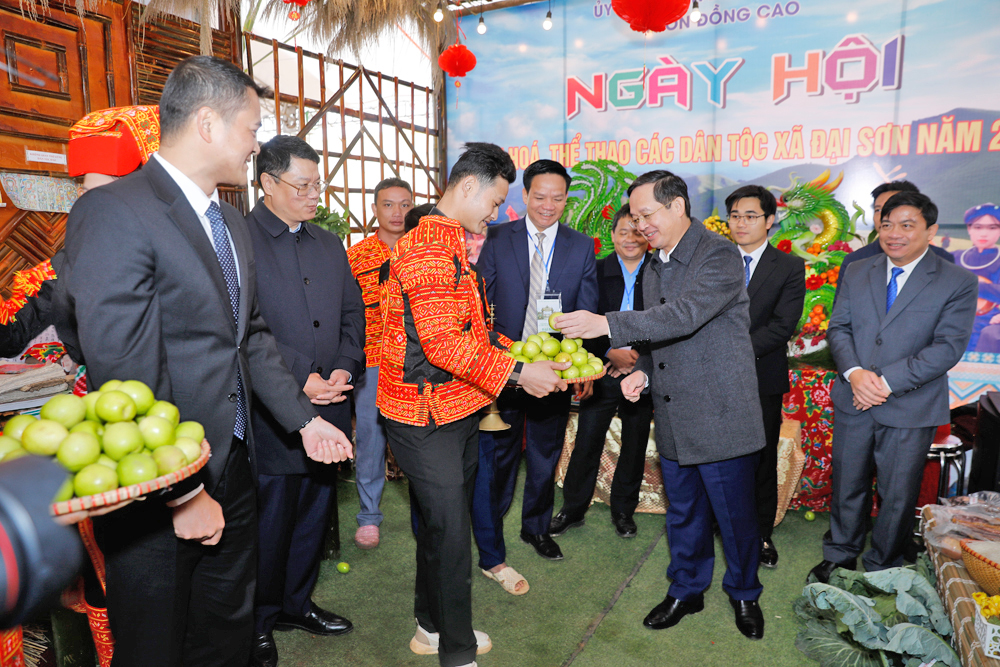  Chủ tịch UBND tỉnh Bắc Ninh Phạm Hoàng Sơn dự Ngày hội Văn hóa - Thể thao các dân tộc lần thứ nhất xã Đại Sơn