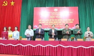 Ứng cử viên đại biểu HĐND tỉnh Bắc Ninh tiếp xúc cử tri tại đơn vị bầu cử số 3