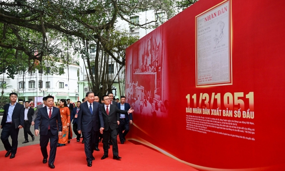 Tổng Bí thư Tô Lâm thăm, làm việc với Báo Nhân Dân