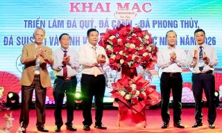 Khai mạc triển lãm đá quý, đá cảnh tỉnh Bắc Ninh năm 2026