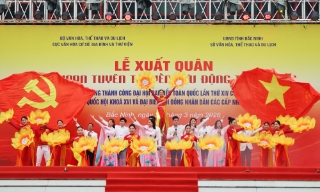 Lễ xuất quân Liên hoan tuyên truyền lưu động toàn quốc tại Bắc Ninh 