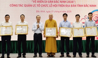 Lễ đón nhận Bằng của UNESCO và Festival "Về miền di sản Bắc Ninh 2026" thành công toàn diện