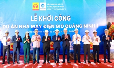  Khởi công nhà máy điện gió đầu tiên của miền Bắc tại Quảng Ninh