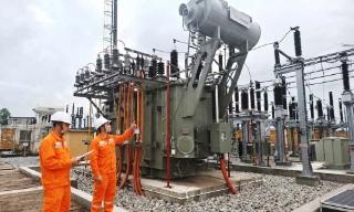 Bắc Ninh hoàn thành dự án lắp máy biến áp T2 Trạm biến áp 110kV Lục Ngạn 2