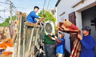 Hơn 2 nghìn đoàn viên, thanh niên hỗ trợ người dân di dời tài sản phục vụ Dự án sân bay Gia Bình