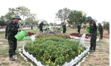 Trung đoàn 101 tham gia Hội thi “Doanh trại chính quy, xanh, sạch, đẹp’’ 