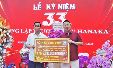  Tập đoàn Hanaka tặng quà và  ủng hộ Quỹ đền ơn đáp nghĩa tỉnh Bắc Ninh hơn 5,5 tỷ đồng