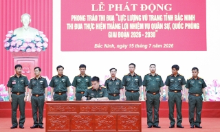 Lực lượng vũ trang tỉnh Bắc Ninh thi đua thực hiện thắng lợi nhiệm vụ quân sự, quốc phòng  