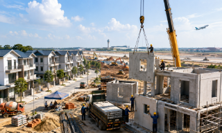 Kịp thời hỗ trợ hộ dân xây nhà tại nơi tái định cư