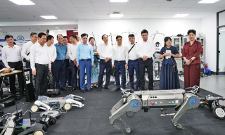 Đoàn công tác tỉnh Bắc Ninh tìm hiểu hệ sinh thái trí tuệ nhân tạo tại Tế Nam (Trung Quốc)