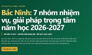 Năm học 2026-2027: Bắc Ninh tập trung 7 nhóm nhiệm vụ, giải pháp