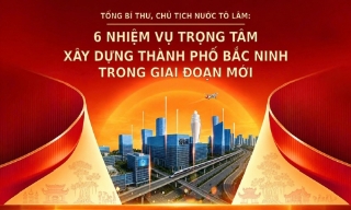 Tổng Bí thư, Chủ tịch nước Tô Lâm: 6 nhiệm vụ trọng tâm xây dựng thành phố Bắc Ninh trong giai đoạn mới