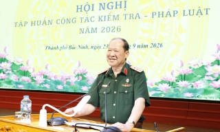 Trung ương Hội Cựu chiến binh Việt Nam tập huấn công tác kiểm tra - pháp luật năm 2026 tại Bắc Ninh