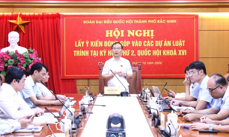  Đoàn đại biểu Quốc hội thành phố Bắc Ninh lấy ý kiến góp ý vào 3 dự án luật
