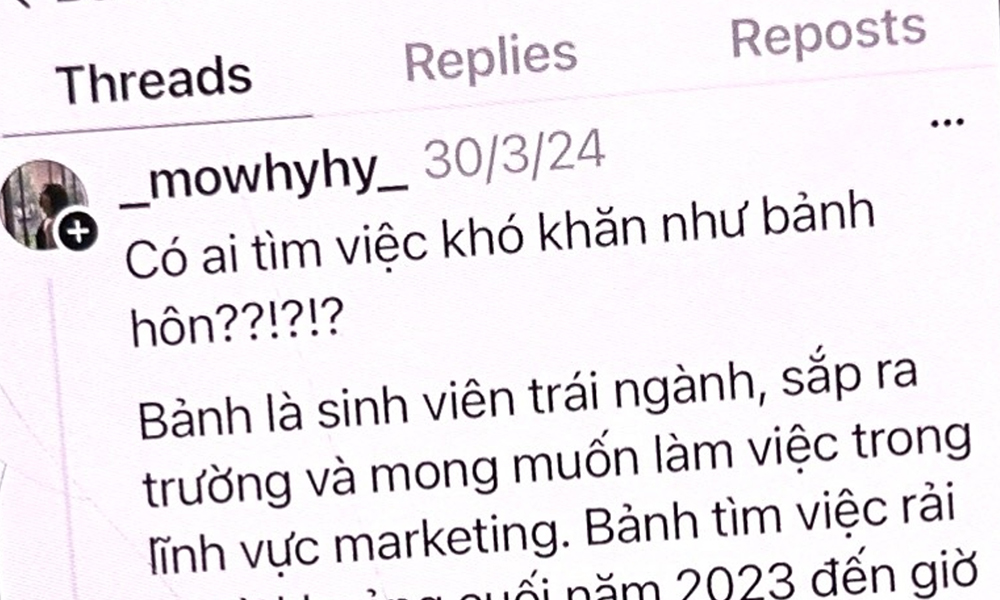Gen Z "đổ bộ" lên Threads tìm việc